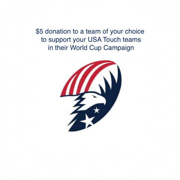 USA Touch $5 Donation for your team of choice