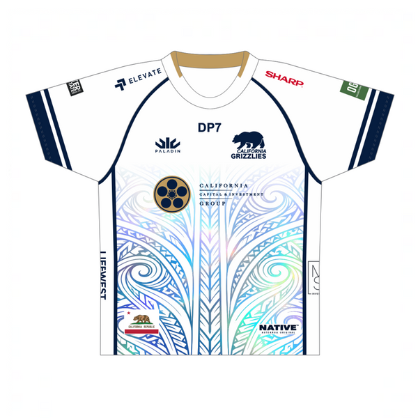 California Grizzlies Global Youth 7s Blue Training Tee