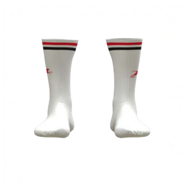 Carondelet HS Womens Rugby White Crew Socks