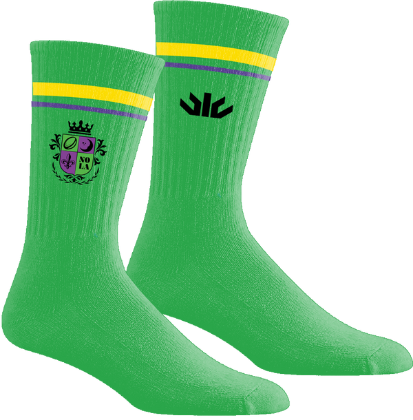 New Orleans Halfmoons Crew Socks