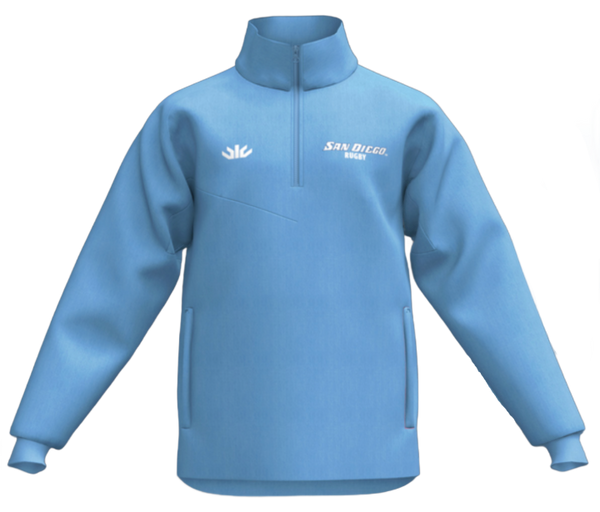 USD Light Blue 1/4 Zip Pullover