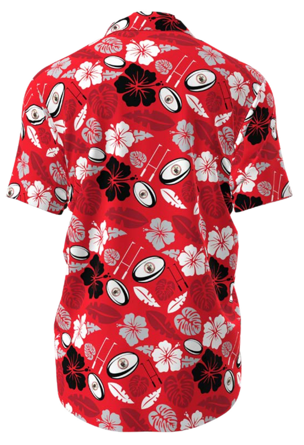 Saranac Moutaineers Rugby Light Hawaiian Shirt