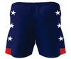 Fairfield University Patriotic Gym Shorts with Pockets