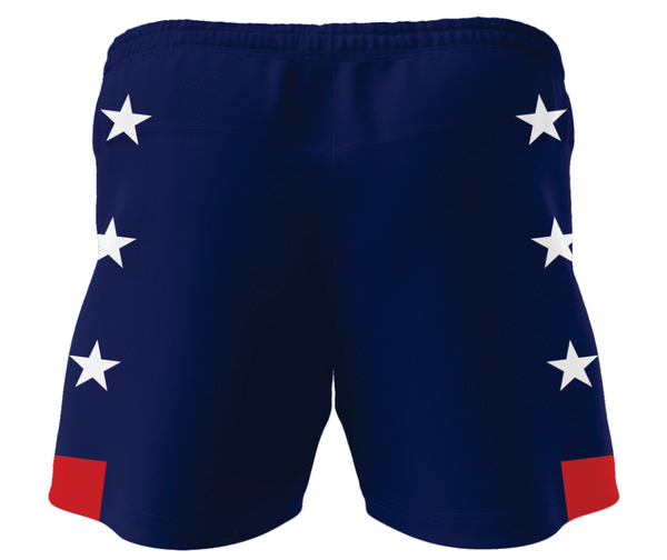 Fairfield University Patriotic Gym Shorts with Pockets