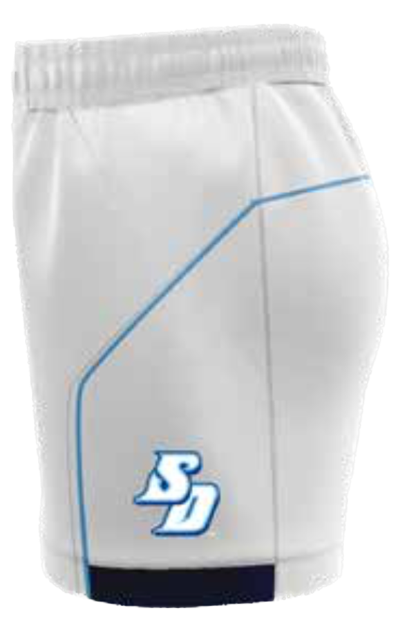 USD White Playing Shorts