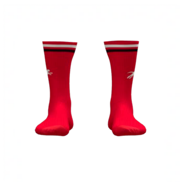 Carondelet HS Womens Rugby Red Crew Socks