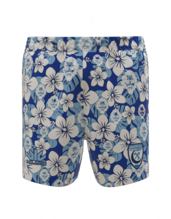 Crescent City Hawaiian Gym Shorts - Short Length