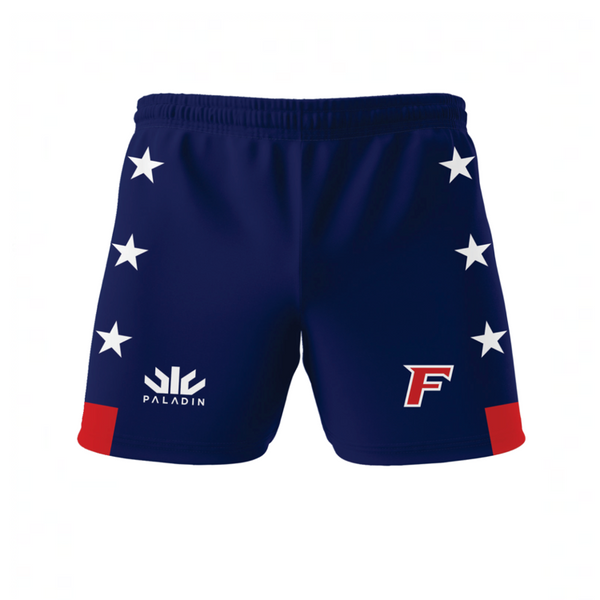 Fairfield University Patriotic Gym Shorts with Pockets