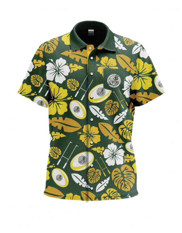 Lincoln Park Green Hawaiian Shirt