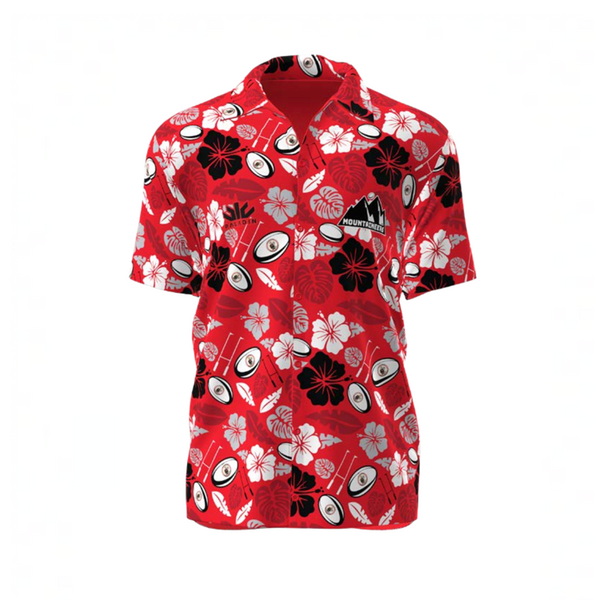 Saranac Moutaineers Rugby Light Hawaiian Shirt