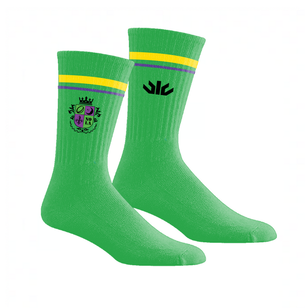 New Orleans Halfmoons Crew Socks