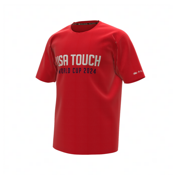 USA Touch Red Casual Tee